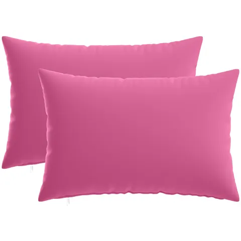 vidaXL Coussin 2 pc HEERLEN Rose 40 x 60 cm Polyester – image 2
