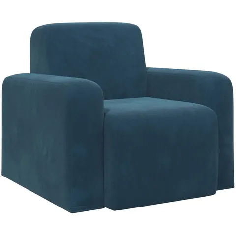 vidaXL Fauteuil Bleu Velours – 523017 – image 2