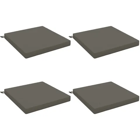 vidaXL Coussins de siège SOEST 4 pc 100 % polyester Gris – 415657 – image 3