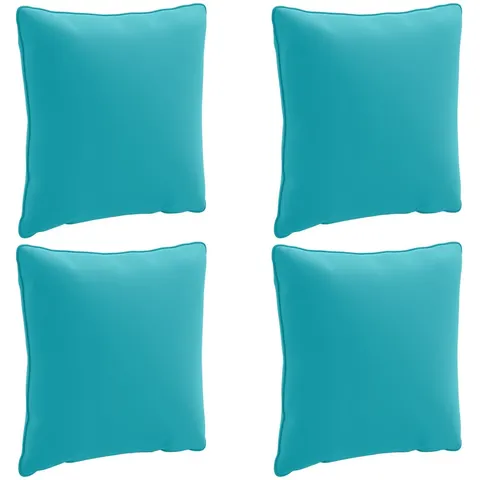 vidaXL Coussin de dos PUTTEN 4 pc 100 % polyester Turquoise – image 3