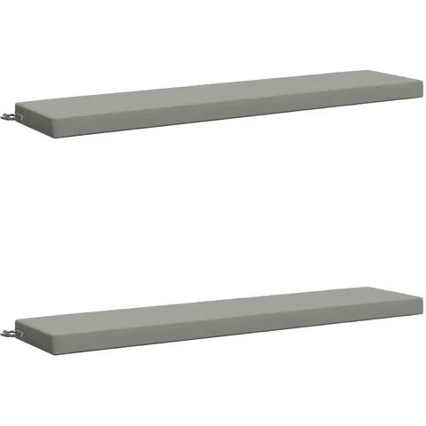 vidaXL Coussins de Banc SOEST 2 pc 100 % polyester Gris – 468905 – image 2