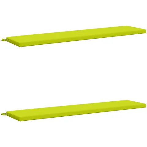 vidaXL Coussins de Banc SOEST 2 pc 100 % polyester Vert vif. – 460107 – image 3
