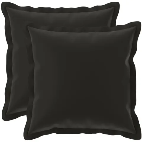 vidaXL Coussin avec oreiller HOUTEN 2 pc Noir Polyester – 772988 – image 2