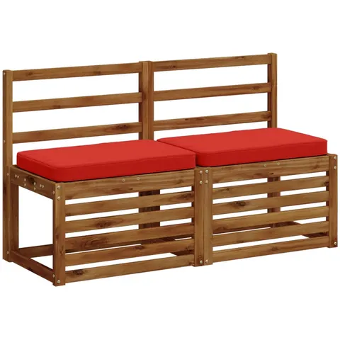 vidaXL Coussin de banc 1 pièce VUGHT 100 % polyester Rouge – 478874 – image 3