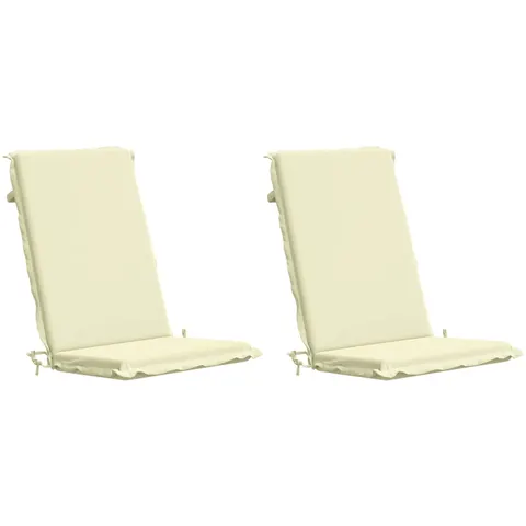 vidaXL Coussin de chaise à dossier haut GEMERT 2 pc 100 % polyester – 427551 – image 3
