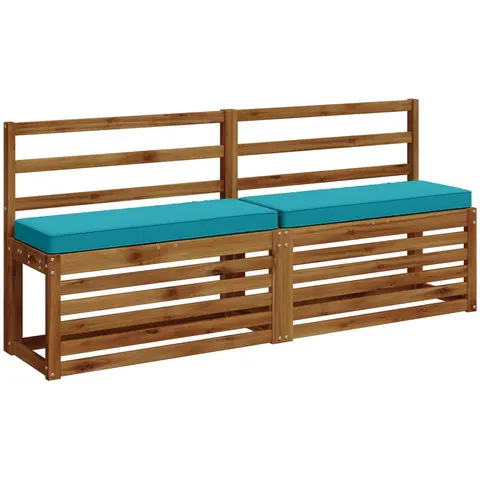 vidaXL Coussin de banc 1 pièce VUGHT 100 % polyester Turquoise – 472537 – image 3