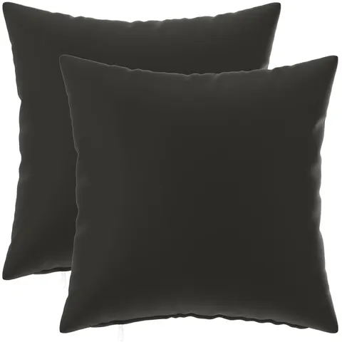 vidaXL Coussin 2 pc HEERLEN Noir 30 x 30 cm Polyester – image 2
