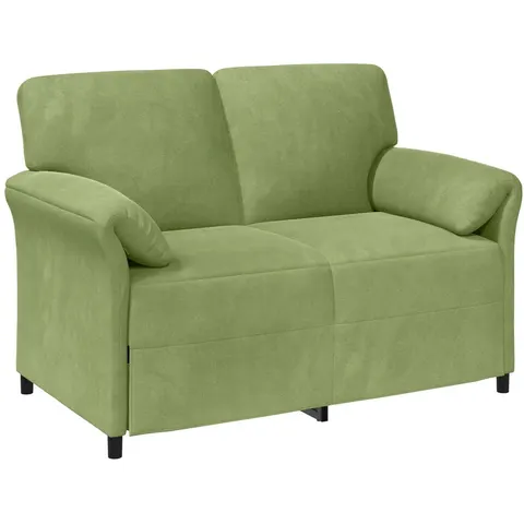 vidaXL Sofa 2 places Vert clair Velours – 788787 – image 2
