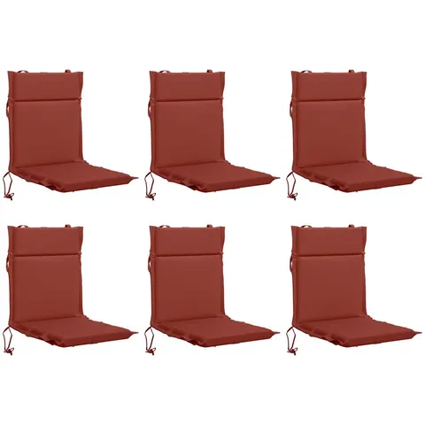 vidaXL Coussin de chaise à dossier bas GEMERT 6 pc 100 % polyester – 433101 – image 3