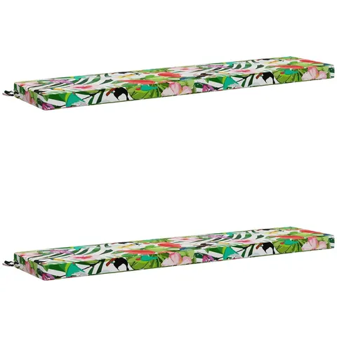 vidaXL Coussins de Banc SOEST 2 pc 100 % polyester Multicolore – 469469 – image 3