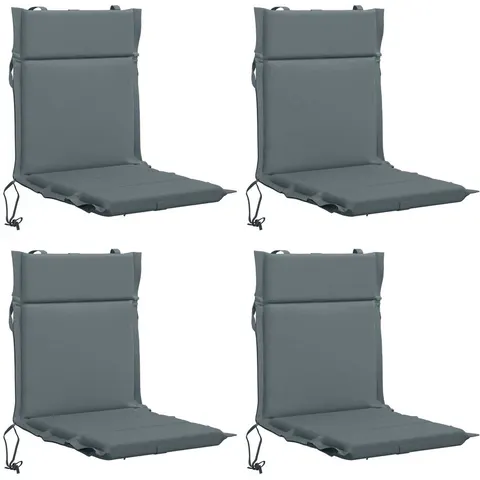 vidaXL Coussin de chaise à dossier bas GEMERT 4 pc 100 % polyester – 433002 – image 2