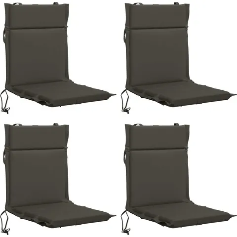 vidaXL Coussin de chaise à dossier bas GEMERT 4 pc 100 % polyester – 433125 – image 2