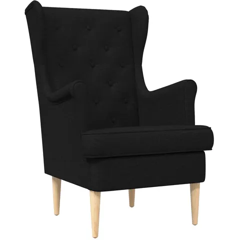 vidaXL Fauteuil Noir Tissu – 636798 – image 2