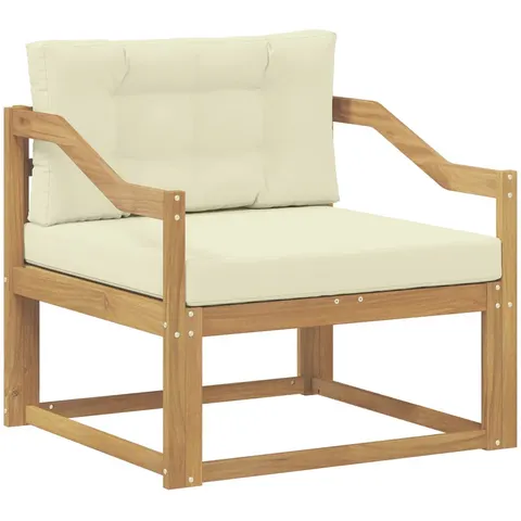 vidaXL Sofa de milieu extérieur Polyester Blanc – 650522 – image 2
