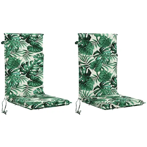 vidaXL Coussin de chaise à dossier haut GEMERT 2 pc 100 % polyester – 425991 – image 3