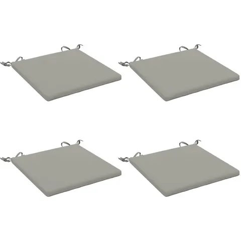 vidaXL Coussins de siège SOEST 4 pc 100 % polyester Gris – 412731 – image 2