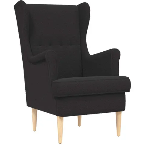 vidaXL Fauteuil Noir Bouclé – 636538 – image 2