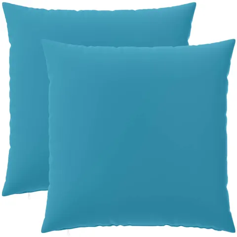 vidaXL Coussin 2 pc HEERLEN Bleu clair 80 x 80 cm Polyester – image 2
