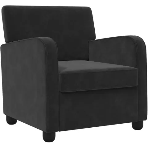 vidaXL Fauteuil Noir Velours – 591023 – image 2