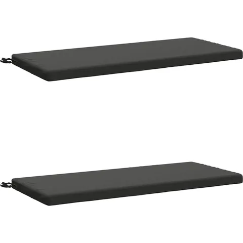 vidaXL Coussins de Banc SOEST 2 pc 100 % polyester Anthracite – 461807 – image 2