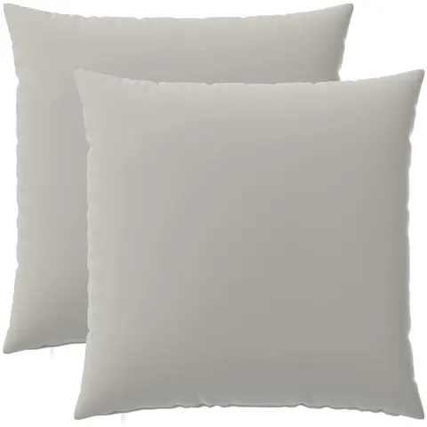 vidaXL Coussin 2 pc HEERLEN Gris 80 x 80 cm Polyester – image 2