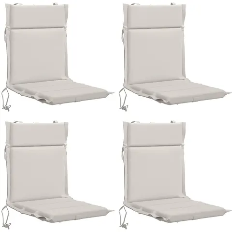 vidaXL Coussin de chaise à dossier bas GEMERT 4 pc 100 % polyester – 432944 – image 2