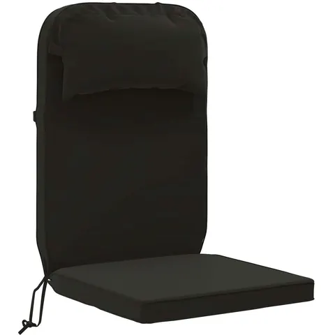 vidaXL Coussin de chaise Adirondack 100 % polyester Noir – 450108 – image 3