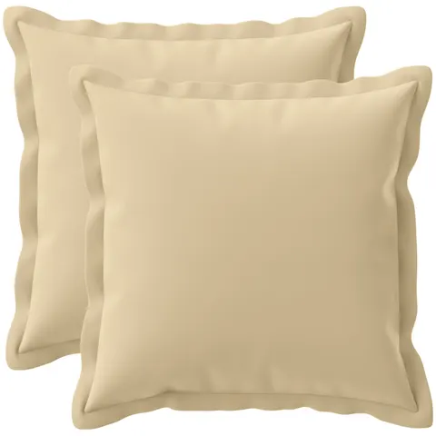 vidaXL Coussin avec oreiller HOUTEN 2 pc Beige Polyester – 801305 – image 2