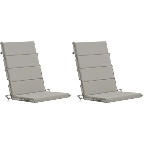 vidaXL Coussin de chaise à dossier haut GEMERT 2 pc 100 % polyester – 429357 – image 2