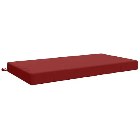 vidaXL Coussin d’assise SOEST 100 % polyester Bordeaux – 436607 – image 2