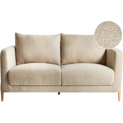 GIMO - Tweezitsbank - Beige - Bouclé – afbeelding 2