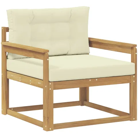 vidaXL Sofa de milieu extérieur Polyester Blanc – 650270 – image 2