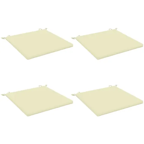 vidaXL Coussins de siège SOEST 4 pc 100 % polyester Crème – 416371 – image 2