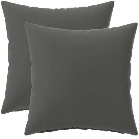 vidaXL Coussin 2 pc HEERLEN Anthracite 45 x 45 cm Polyester – image 2