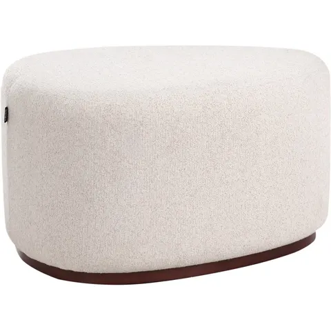 SACO - Poef - Lichtbeige - Polyester – afbeelding 2