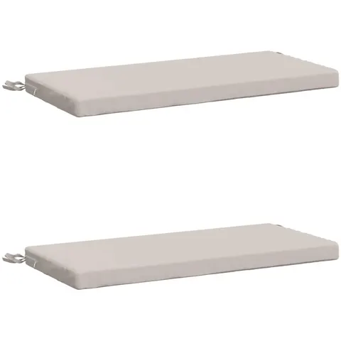 vidaXL Coussins de Banc SOEST 2 pc 100 % polyester Blanc – 454663 – image 2