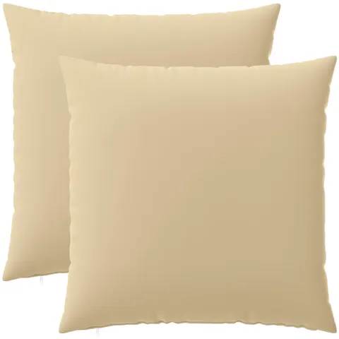 vidaXL Coussin 2 pc HEERLEN Beige 80 x 80 cm Polyester – image 2