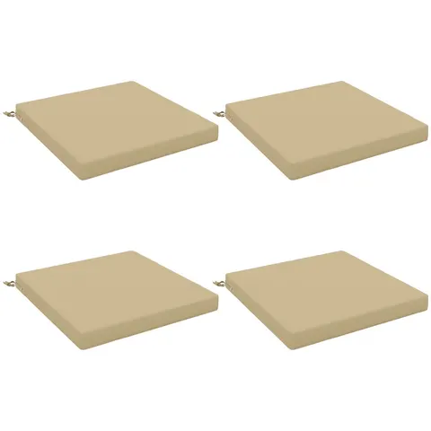 vidaXL Coussins de siège SOEST 4 pc 100 % polyester Beige – 415718 – image 2