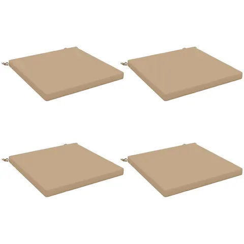 vidaXL Coussins de siège SOEST 4 pc 100 % polyester Sable – 418436 – image 3