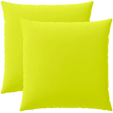vidaXL Coussin 2 pc HEERLEN Vert vif. 80 x 80 cm Polyester – image 2