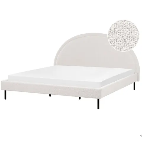 MARGUT - Bed - Wit - 180 x 200 cm - Bouclé – afbeelding 2