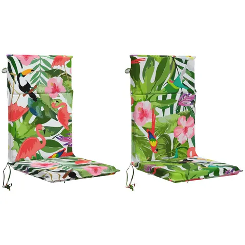 vidaXL Coussin de chaise à dossier haut GEMERT 2 pc 100 % polyester – 425847 – image 3