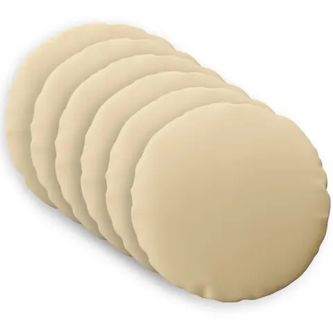vidaXL Coussin 6 pc HEERLEN Beige Ø 60 cm Polyester – image 2