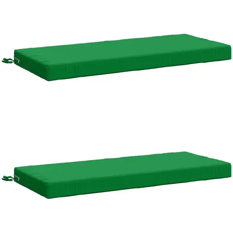 vidaXL Coussins de Banc SOEST 2 pc 100 % polyester Vert – 470083 – image 3