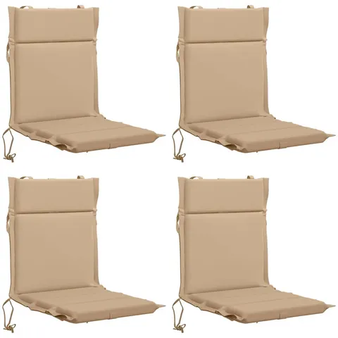vidaXL Coussin de chaise à dossier bas GEMERT 4 pc 100 % polyester – 432975 – image 2