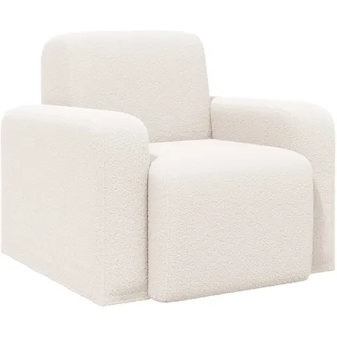 vidaXL Fauteuil Crème Bouclé – 523116 – image 2