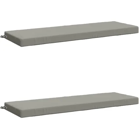 vidaXL Coussins de Banc SOEST 2 pc 100 % polyester Gris – 471226 – image 2