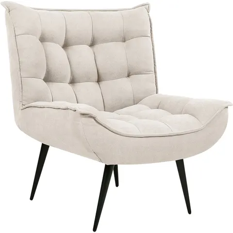 ALVESTA - Fauteuil - Lichtbeige - Polyester – afbeelding 2