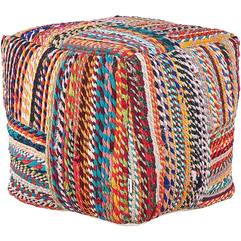 MEKHTAR - Poef - Multicolor - 40 cm - Katoen – afbeelding 2