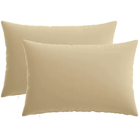 vidaXL Coussin 2 pc HEERLEN Beige 40 x 60 cm Polyester – image 2